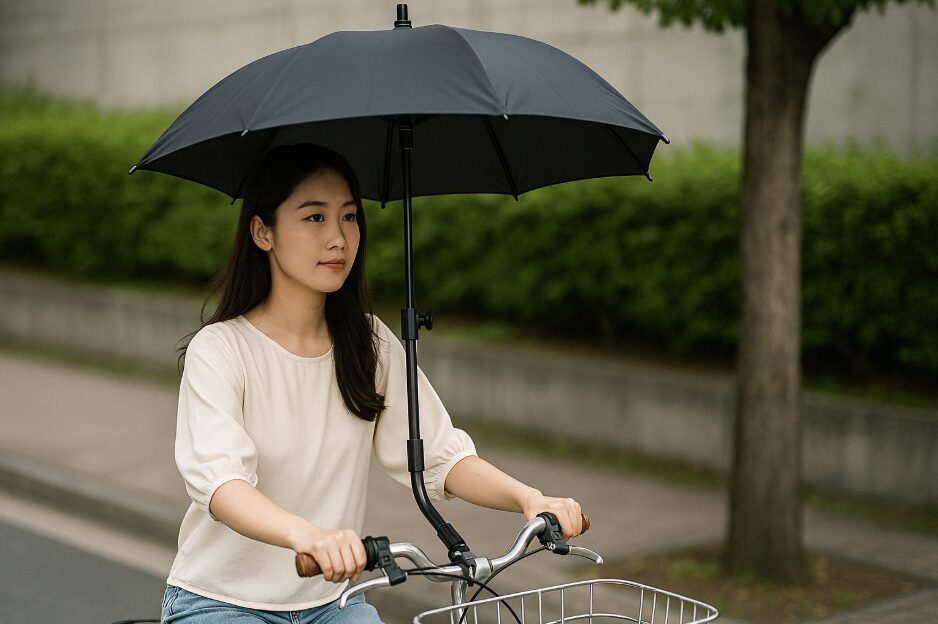 自転車日傘
