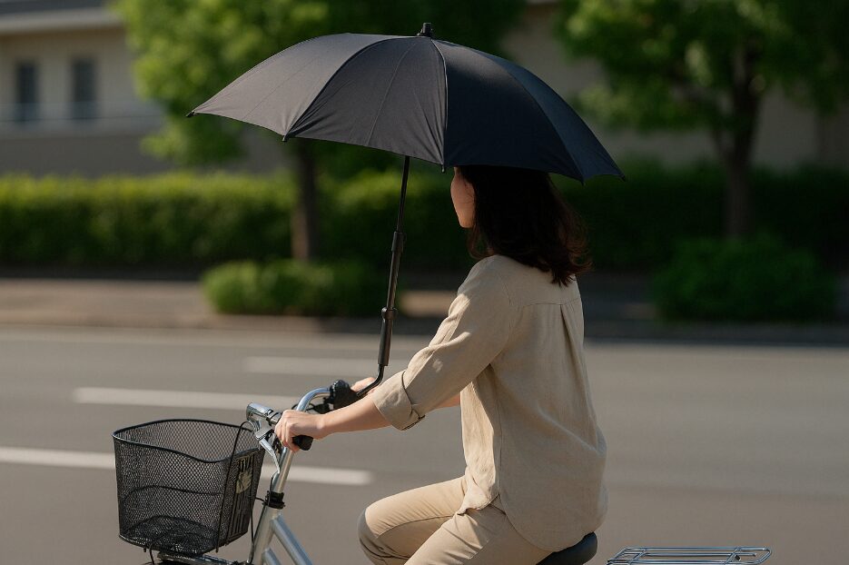自転車日傘
