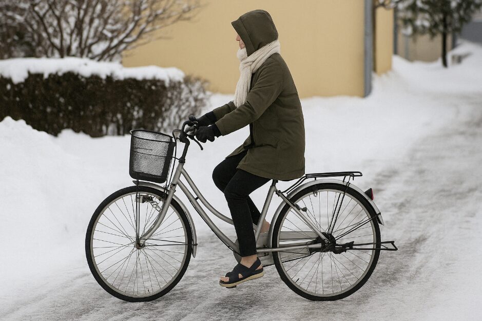 自転車 サンダル