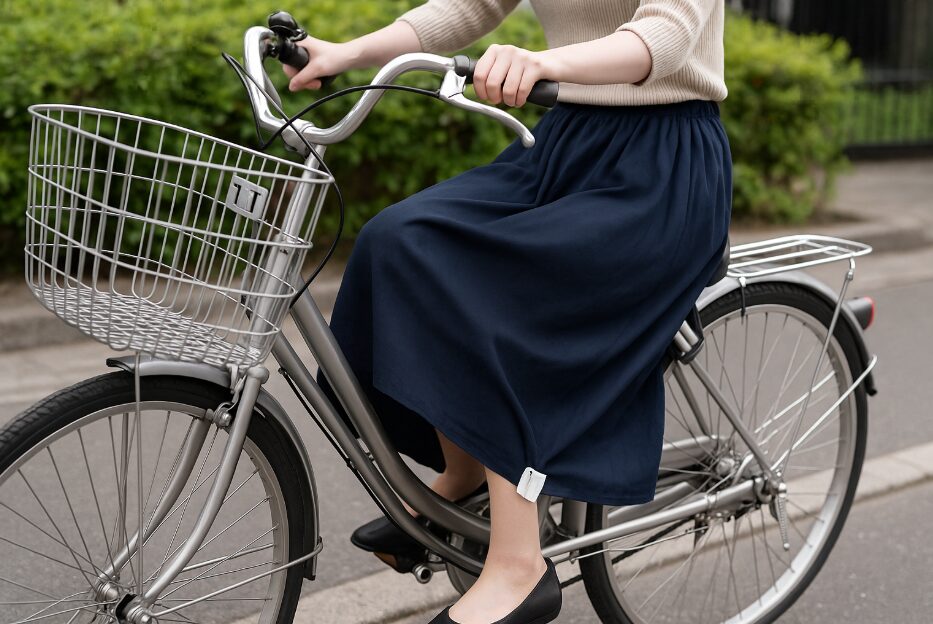 自転車 スカート