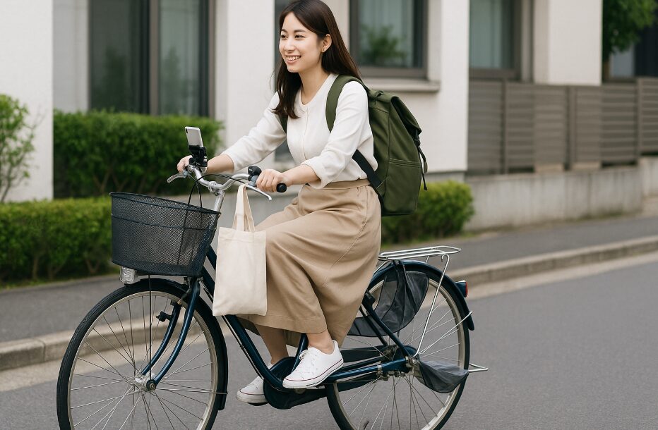 自転車 スカート